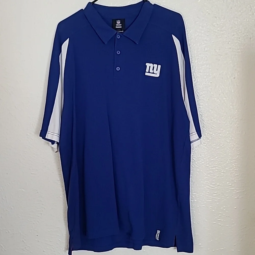 New York Giants Mens Polo Shirt Reebok Licensed NFL Team Apparel Size XL - Picture 14 of 15